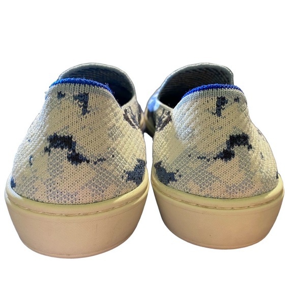 Rothy’s x The Butcher’s Daughter Limited Edition Shibori Blue Slip On Sneakers - Picture 9 of 16
